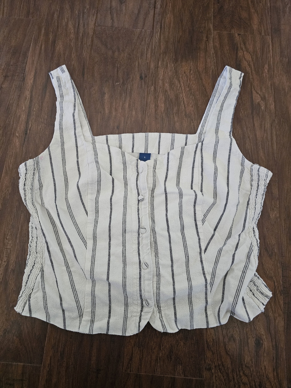 Old Navy Striped Tank Canvas Blouse